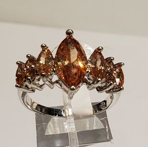 GORGEOUS .925 SILVER MORGANITE RING